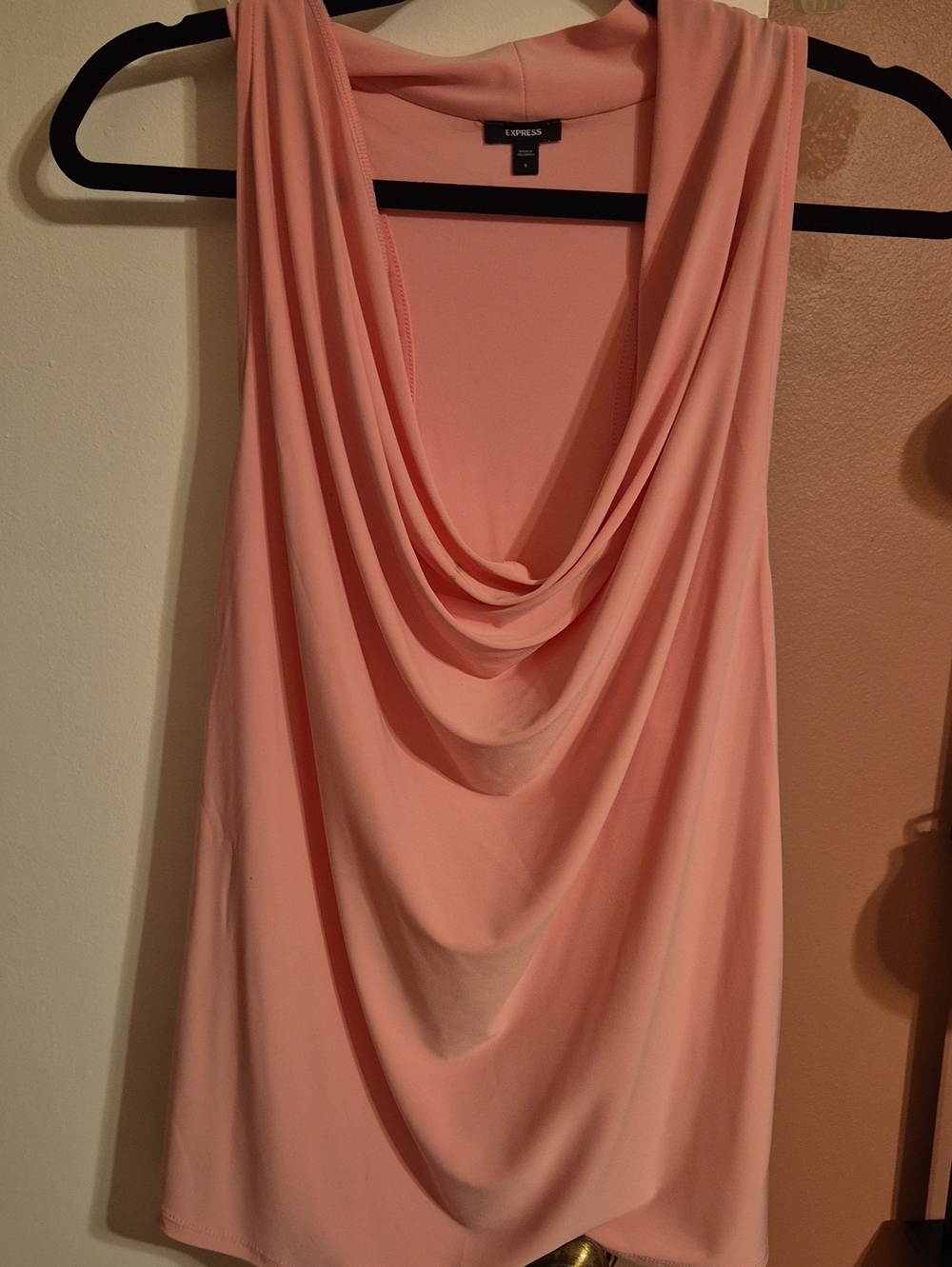 Express Blush Pink Cowl Neck Camisole